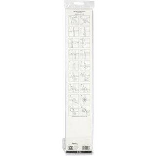 Stjernestrimler, L: 73 cm, B: 25 mm, diam. 11,5 cm, hvid, 100 strimler/ 1 pk.