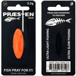 Præsten 3,5g Gennemløbsblink Black/Orange