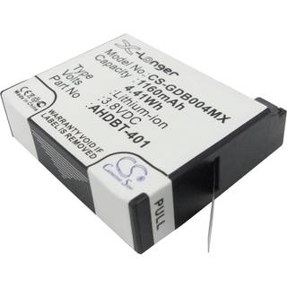 Batteri for GoPro HD Hero 4 AHDBT-401, 1160mAh