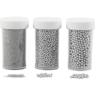 Mini Glaskugler i Sølv - 3 Størrelser, 135g
