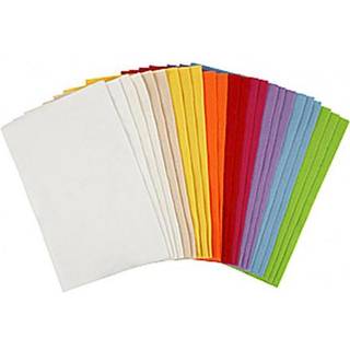 Hobbyfilt 20x30 cm - Ass. farver, 24 stk. pr. pakke