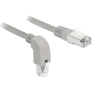 Delock Network Cable Rj45 Cat.6a S/ftp Downwards Angled 0.5m