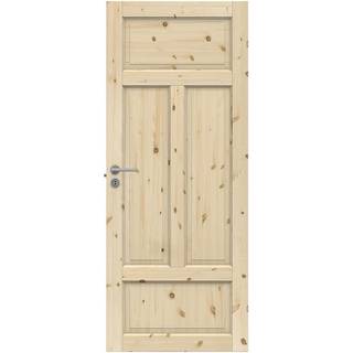 Swedoor Clever-line Tradition 04N massiv fyldningsdør, ubehandlet fyr - 62,5 x 204 cm (7x21)