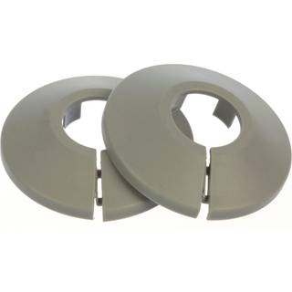 Plastroset 1/2" grå - 2 stk.