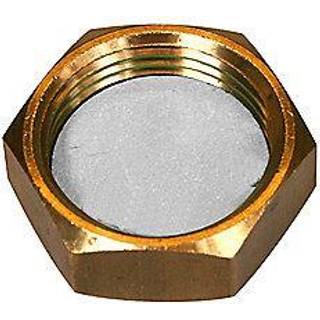 slutmuffe med pakning 1/4''. Messing