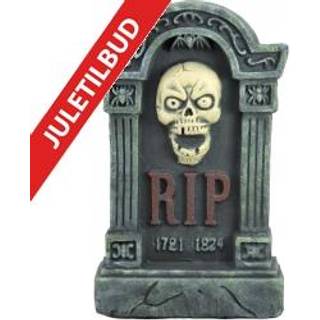 Europalms Halloween tombstone with skull, 56cm TILBUD NU