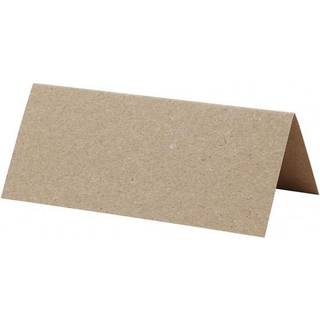 Klassiske Bordkort 9x4 cm - 20 stk. i Naturkarton