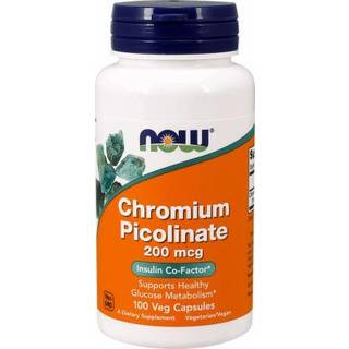 NOW FOODS CHROMIUM PICOLINATE, 200MCG - 100 VCAPS