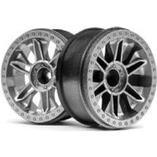 HPI 6-SHOT ST WHEEL (SILVER/2PCS)
