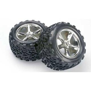 Traxxas 5374 Tires & Wheels Talon/Gemini Chrome (14mm) 3,8" (2)