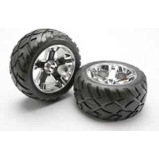 Traxxas 5576R Tires & Wheels Anaconda/All-Star Chrome 2,8" (2)