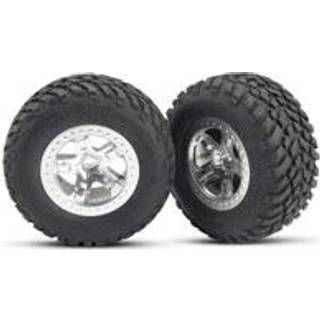 Traxxas 5873 Tires & Wheels SCT/SCT, 4WD/2WD Rear (2)