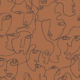 Linear Visage Burnt Orange - 91271
