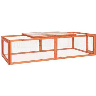 kaninbur 183x90x46,5 cm massivt fyrretræ