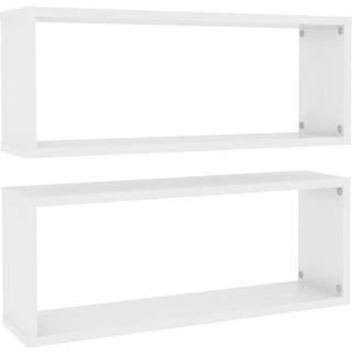 Væghylder Kubeformet Betongrå - 2 / 60 x 15 x 23 cm