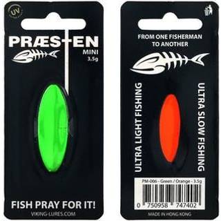 Præsten 3,5g Gennemløbsblink Green/Orange
