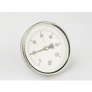 Skivetermometer Ø100 1/2" x 45 mm 0-120°C