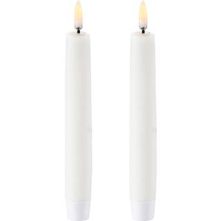 FORÅRSUDSALG - Uyuni - LED Konisk lys - Elfenben - 2-pak - 2,3x15 cm
