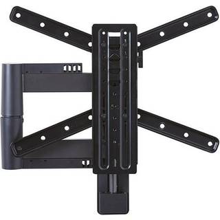 Sanus FMF319 mounting kit - full-motion - for LCD display - black 25 kg 55" From 75 x 75 mm