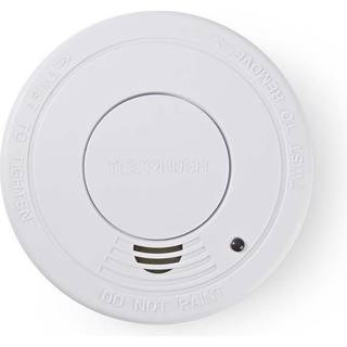 Nedis - Røgalarm | Batteri | Batteri levetid op til: 1 År | EN 14604 | Med pause-knap | Med testknap | 85 dB | ABS | Hvid - DTCTS30WT