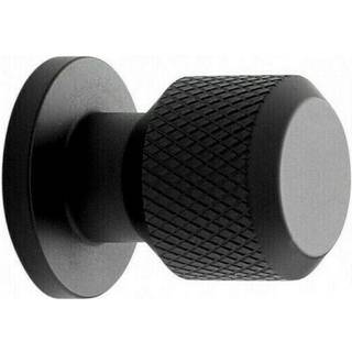 Beslag Design Manor Round Knop Matsort - Knopper & Beslag Zink Mat Sort - 351036-11