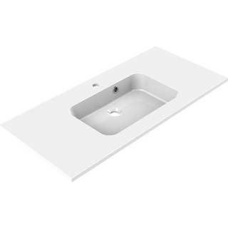 Allibert STYLE håndvask til 100,5 cm underskab, mat hvid polymerbeton