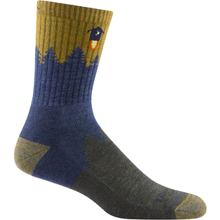 Darn Tough Men's Number 2 Micro Crew Midweight Hiking Sock Denim, L (43-45.5)