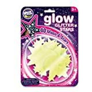 Glow - Stjerner m. glimmer, 40 dele