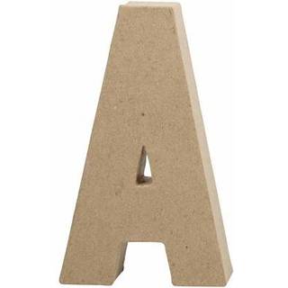 Håndlavet Bogstav A i Papmaché - 20,5 cm