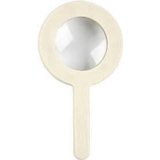 Elegant forstørrelsesglas i lyst træ, 8,7 cm