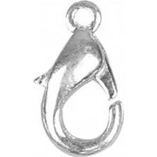 Forsølvede karabinhager 10 mm - 10 stk. pakke
