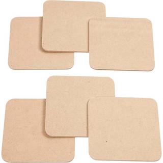 Kvadratiske brikker 10x10 cm - 6 stk. til DIY