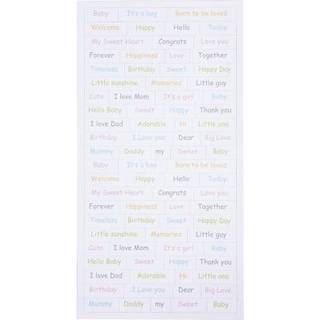 Pastel Baby Stickers - 2 ark med 168 designs