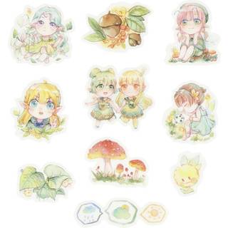 Washi Stickers med Småpiger - 30 stk. 20-50 mm