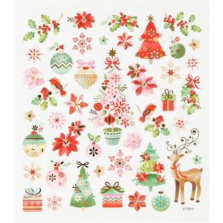 Romantiske Julestickers - 15x16,5 cm, 1 ark