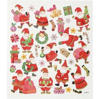 Julemand i Hopla Stickers - 15x16,5 cm, Glitrende Ark