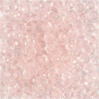 Creativ Company Faceted Beads Light Pink 45pcs.