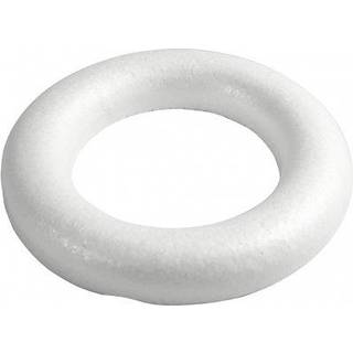 Hvid Styropor Ring 35 cm til Dekoration