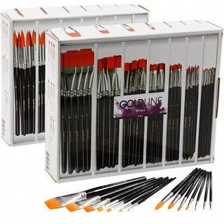 Nylon Pensler, runde + flade, nr. 1-22, B: 1-7 mm, 168 stk./ 1 pk.