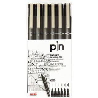Uni Pin Fineliner Set m. 6 stk