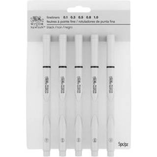 WINSOR Graphic Marker fineliner black 5pcs ass. set