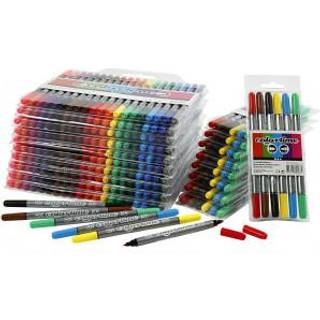 Colortime Dobbelttusch, streg 2,3+3,6 mm, ass. farver, 260 stk./ 1 pk.