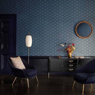 Feather Fan - Blue