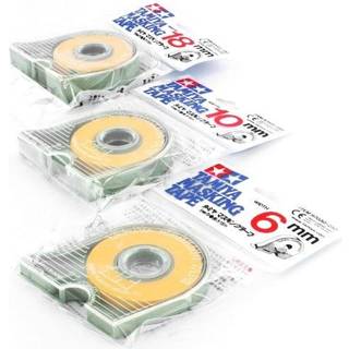 Afdækningstape med rulle 18 m x 6 mm Tamiya