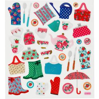 Glitter Stickers til Havelivet - 15x16,5 cm