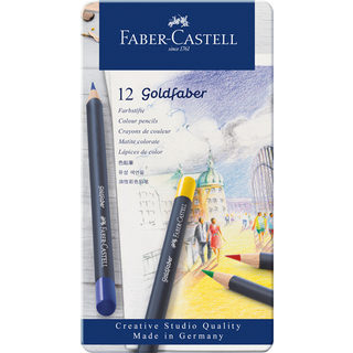 Faber Castell - Colour pencil Goldfaber tin (12 pcs)