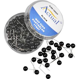 Kortnål 17 mm, Sort - 100 stk. i pakke
