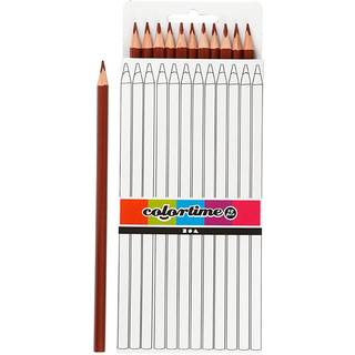 Colortime Farveblyanter 12 stk. - 3 mm, Brun