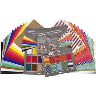 Glanspapir 32x40 cm - 80 g, perfekt til kreative projekter