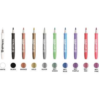 Artline Decorite brush metallic 10-sæt